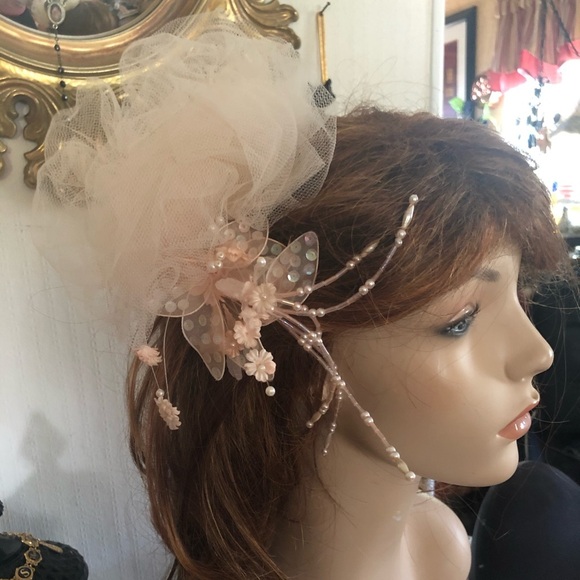 Vintage FASCINATOR w Hair Comb main image 6